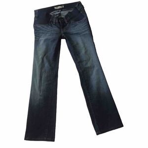 J BRAND Womens 26 Insm 30 Blue Mama J Maternity Stretch Denim Jeans USA Distress